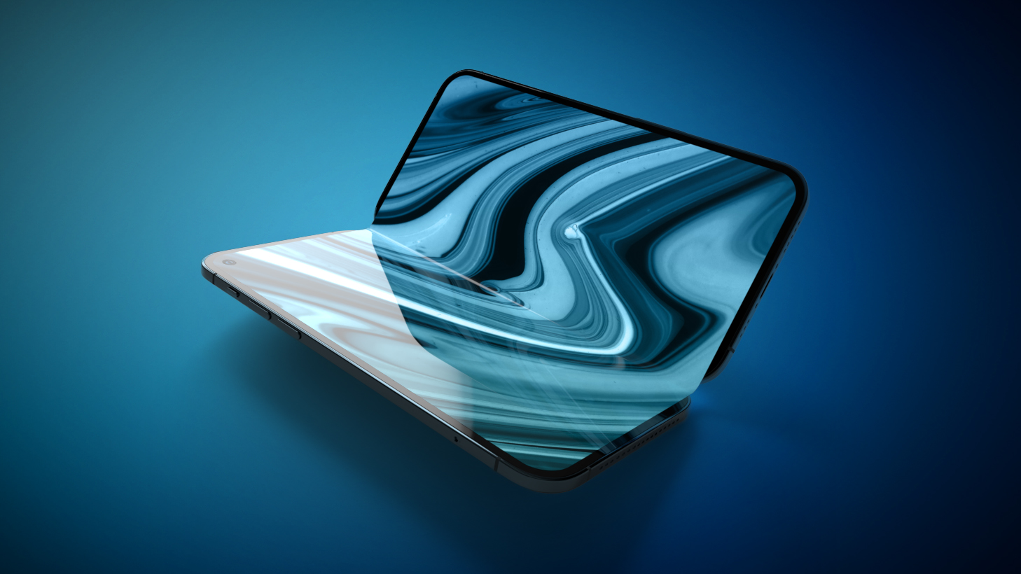 Foldable iPhone 2023 Feature Blue